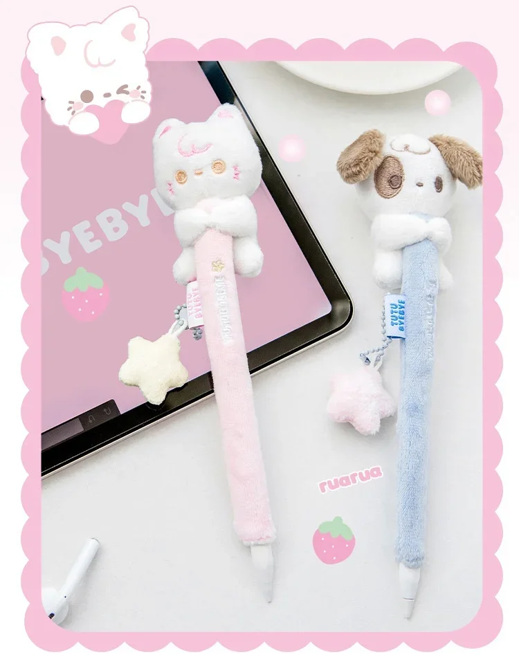Tablet Accessories For Students - タブレット用,Apple,xiaomi,huawei,kawaii漫画,猫,子犬用スタイラス,学生,オフィスワーカー,タブレットアクセサリー用のペンカバー