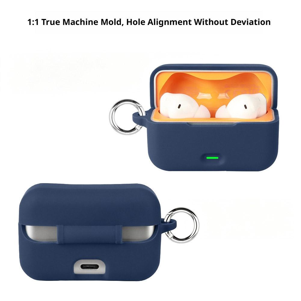 Realme Tablet Accessories - Realme Buds T500 Pro用ソフトシリコン保護ケース、耐衝撃カバー、LED表示付きワイヤレス充電対応