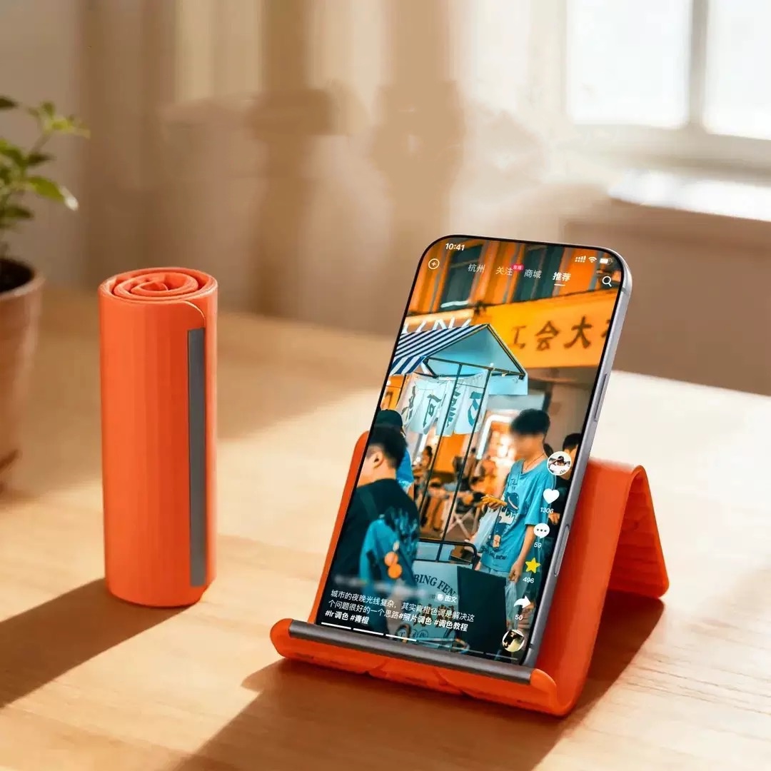 Tablet Phone Accessories - 怠惰な携帯電話スタンド シリコン製デスクトップタブレット/ノートパソコンホルダー クリエイティブで柔軟な折りたたみ式変形スタンド 旅行用アクセサリー