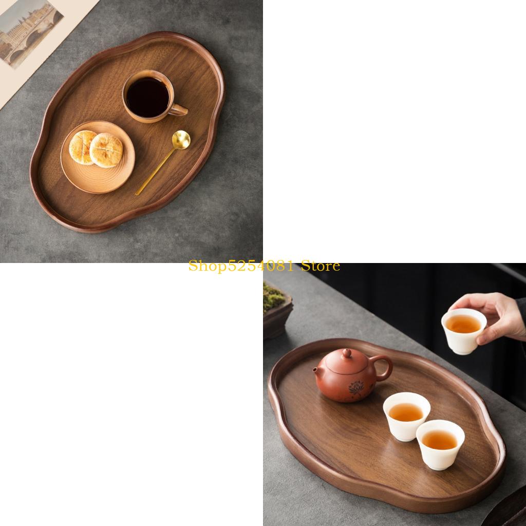 Unique Table Accessories - AXYC 質感のある木製スナックサービングボード装飾的な不規則なエッジの食器