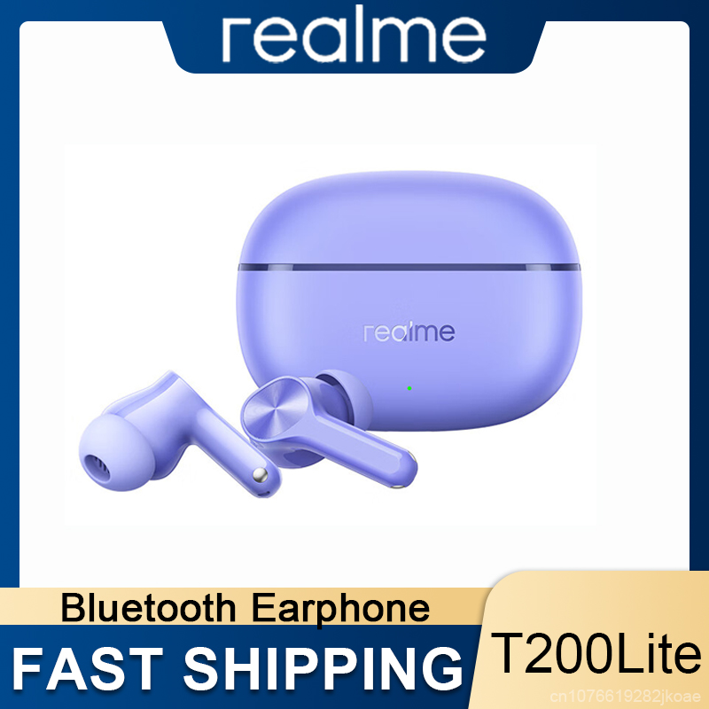 Realme Tablet Accessories - Realme Buds T200 Lite 完全ワイヤレスイヤホン AI通話ノイズキャンセリングヘッドセット
