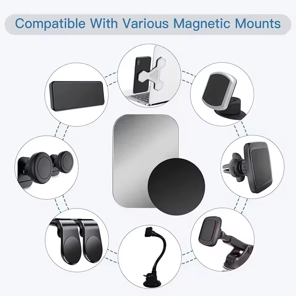 5/10 個磁気金属プレートディスク自動車電話ホルダーステッ - Tablet Phone Accessories のレビューと価格