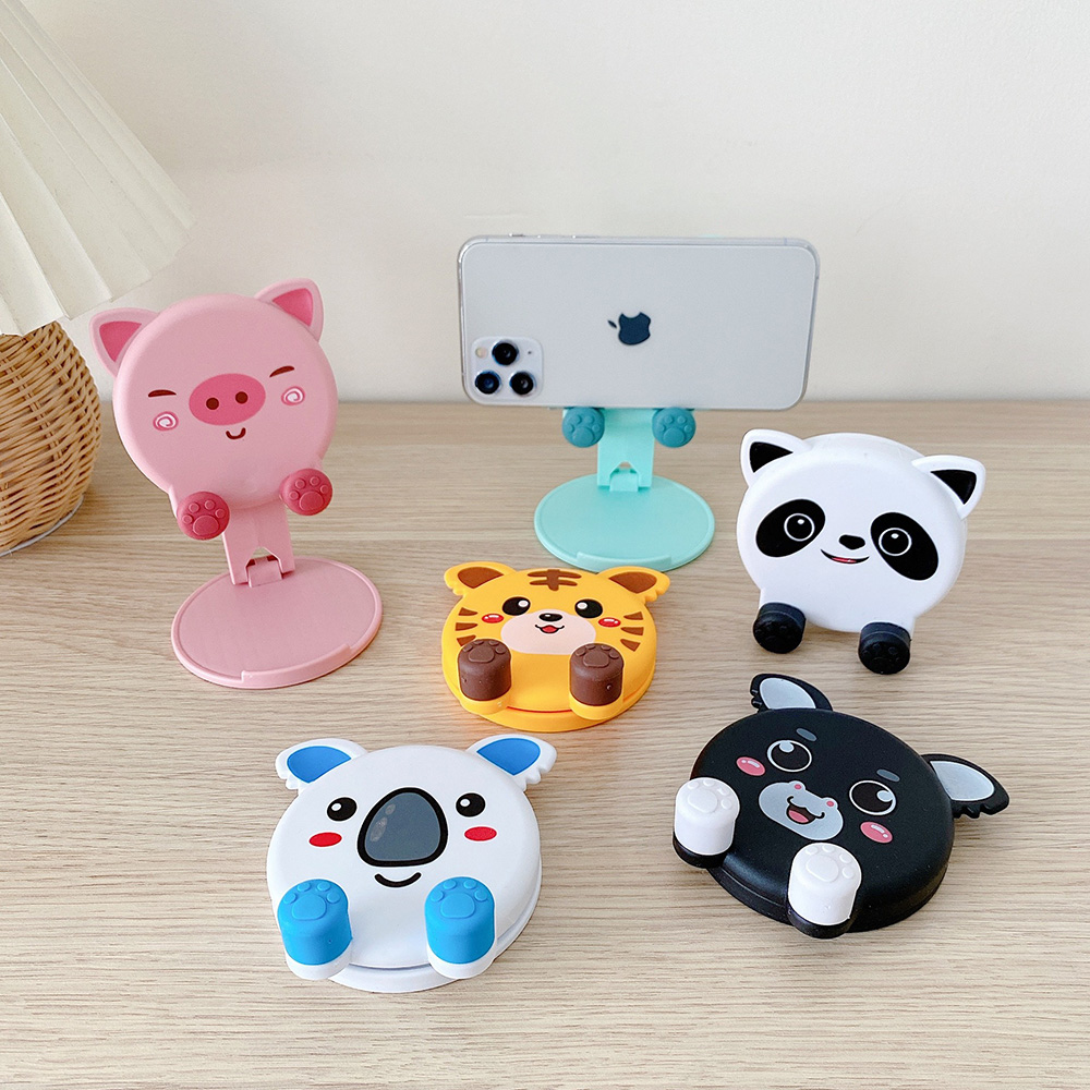 かわいい動物デスクトップ電話スタンド折りたたみ式調節可能なス - Tablet Accessories For Students のレビューと価格
