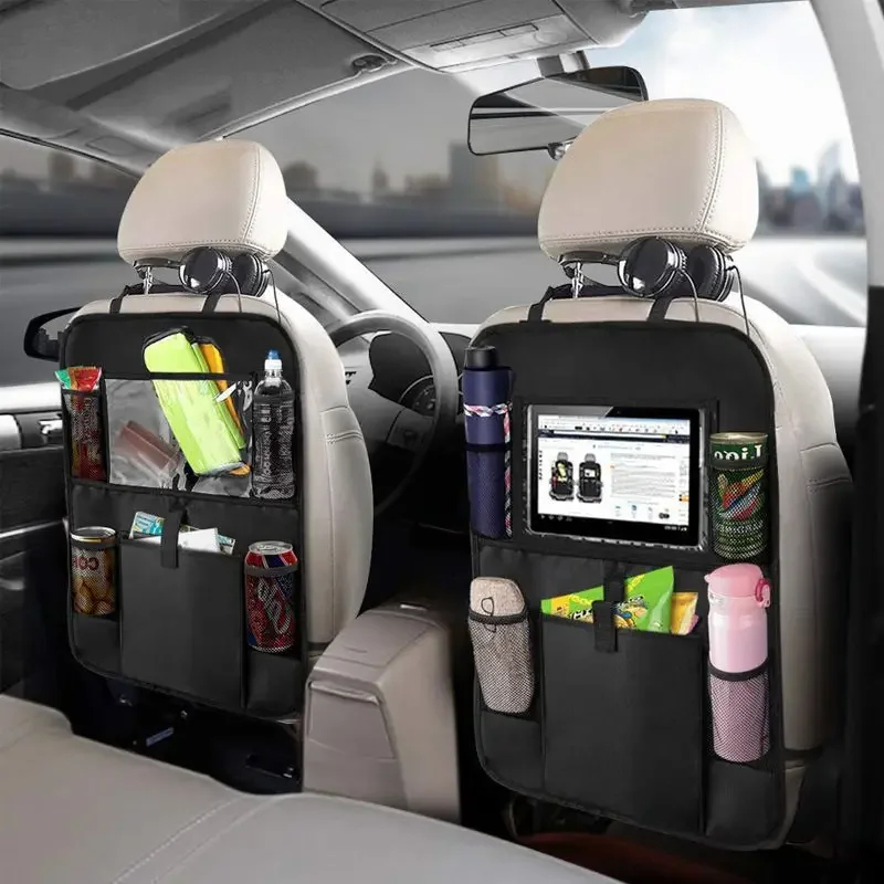 カーシートオーガナイザー 多機能オックスフォード生地 車用バ - Tablet And Accessories Bag のレビューと価格