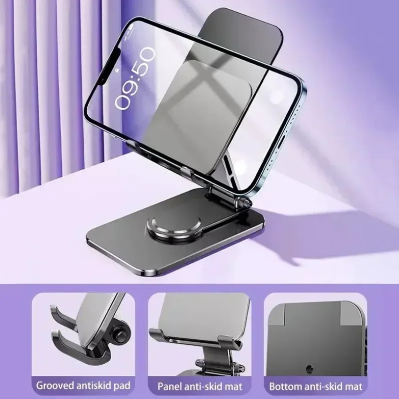 ユニバーサルメタル360 °   回転可能な電話タブレットス - Tablet Phone Accessories のレビューと価格