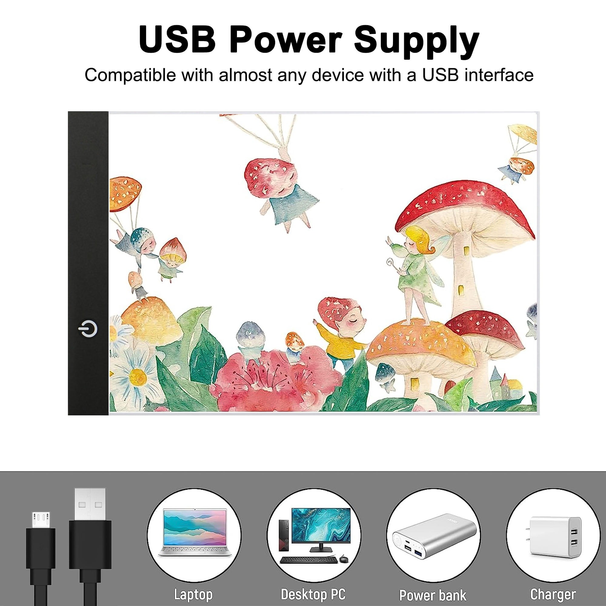 A3/A4/A5 3段階調光可能なLEDライトパッド、描画ボ - Graphic Tablet Accessories のレビューと価格