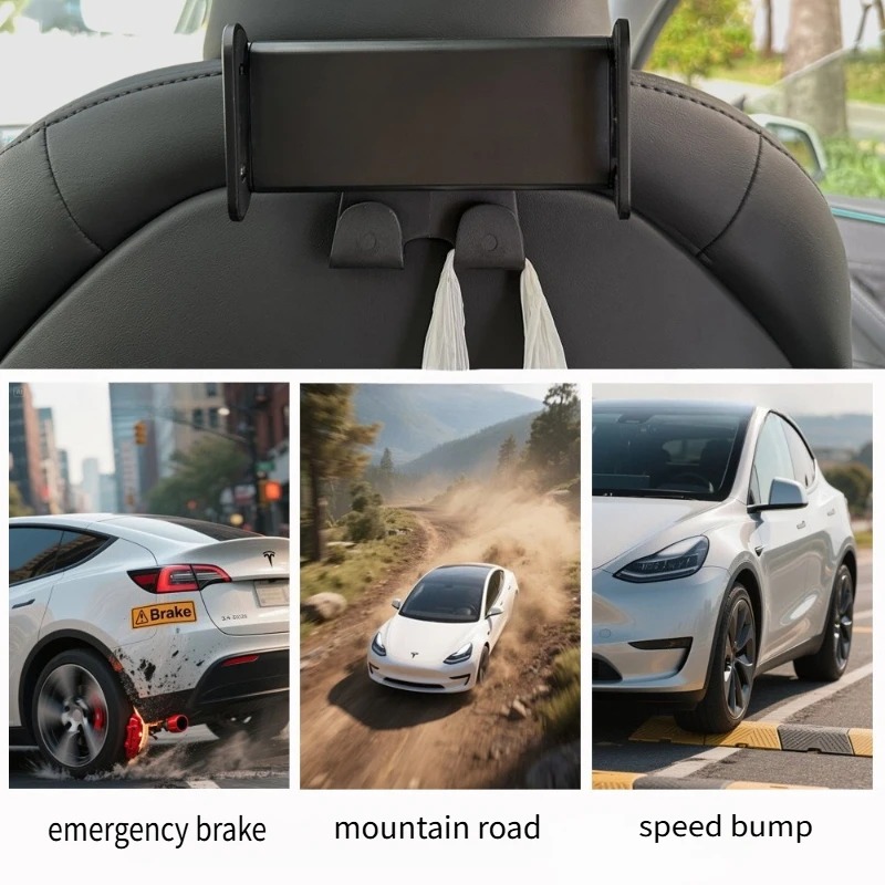 テスラ モデル3 Y ジュニパー 後部座席用スマホホルダーフ - Tablet And Accessories Bag のレビューと価格