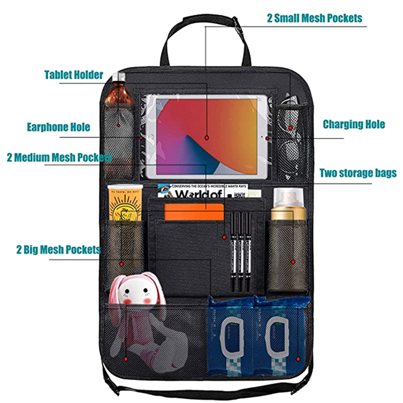 1pc 車後部座席オーガナイザータッチスクリーンタブレットホ - Tablet And Accessories Bag のレビューと価格