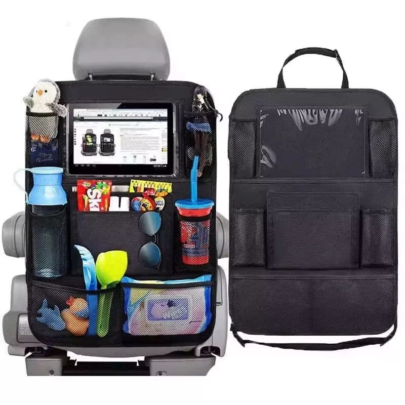 カーシートオーガナイザー 多機能オックスフォード生地 車用後 - Tablet And Accessories Bag のレビューと価格