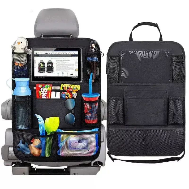 車の後部座席オーガナイザー、タッチスクリーン、タブレットホル - Tablet And Accessories Bag のレビューと価格