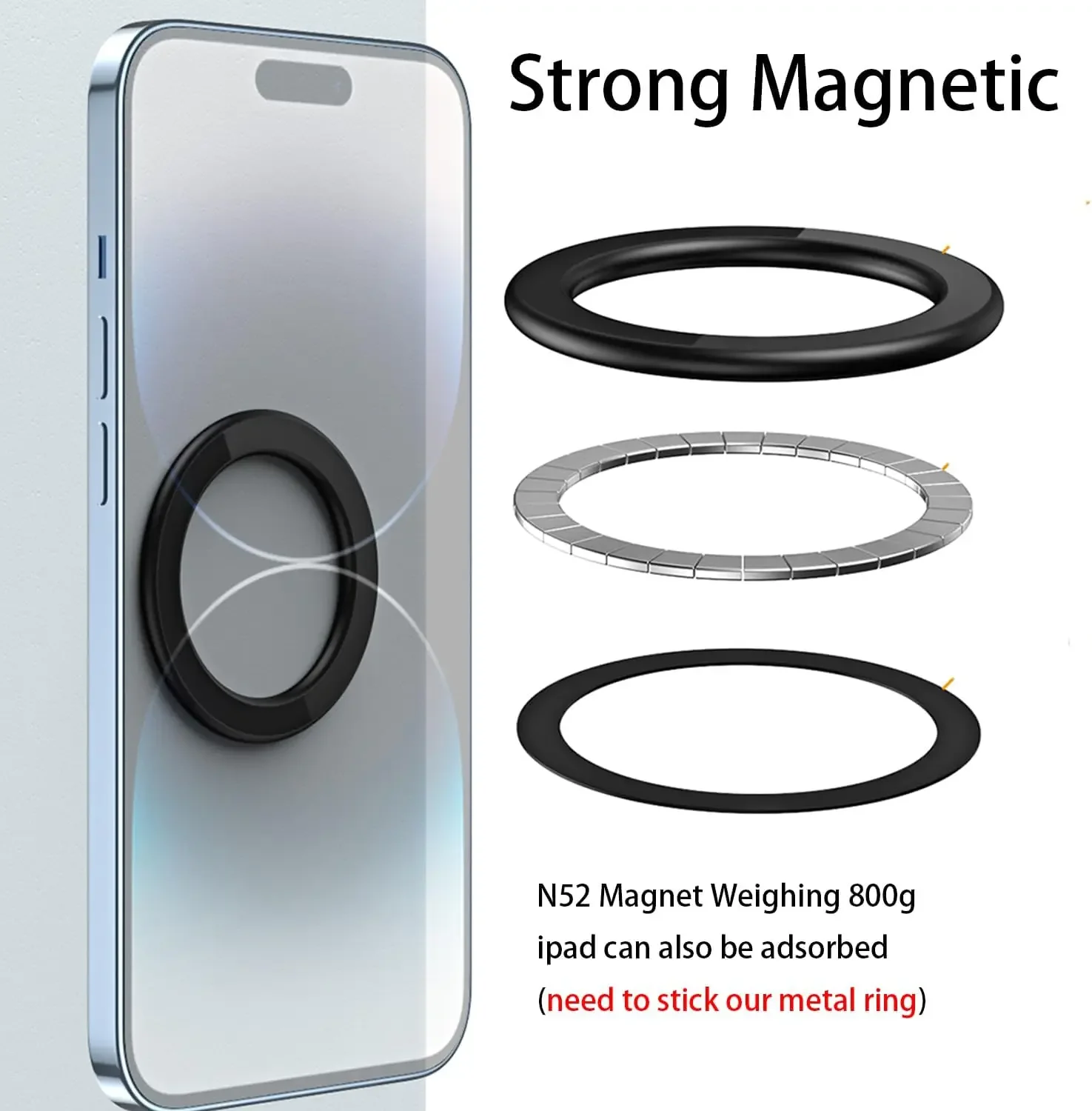 MagSafe対応 磁気リングホルダー 強力マグネット 携帯 - Tablet Phone Accessories のレビューと価格