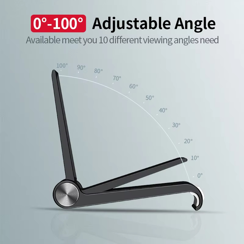 ユニバーサル折りたたみ式デスクフォンホルダー、ポータブル調整 - Tablet Phone Accessories のレビューと価格