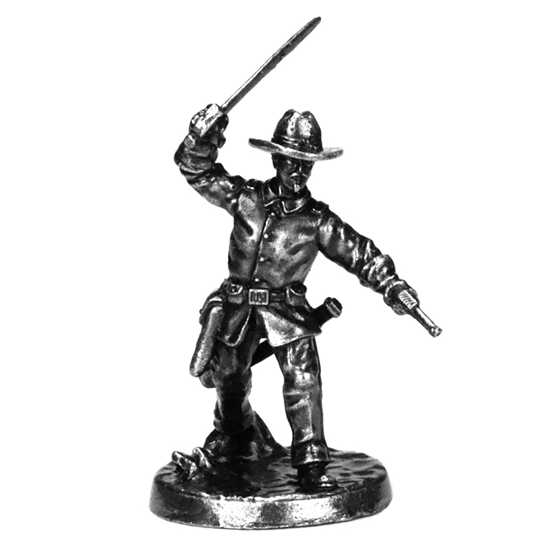 ヴィンテージ風ワイルドウェスト戦士ミニメタルカウボーイフィギ - Unique Table Accessories のレビューと価格