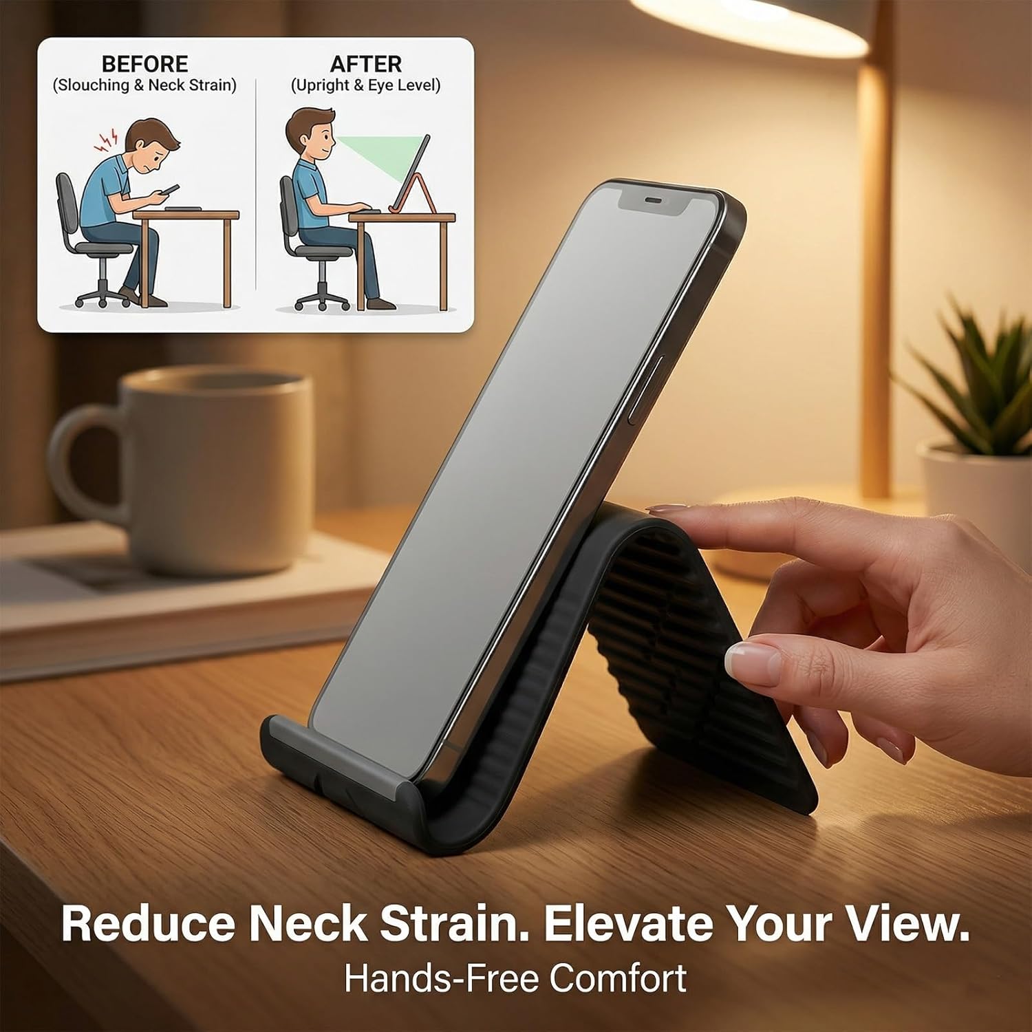 柔軟で折りたたみ可能なシリコン製スマホホルダー、ポータブルで - Tablet Phone Accessories のレビューと価格