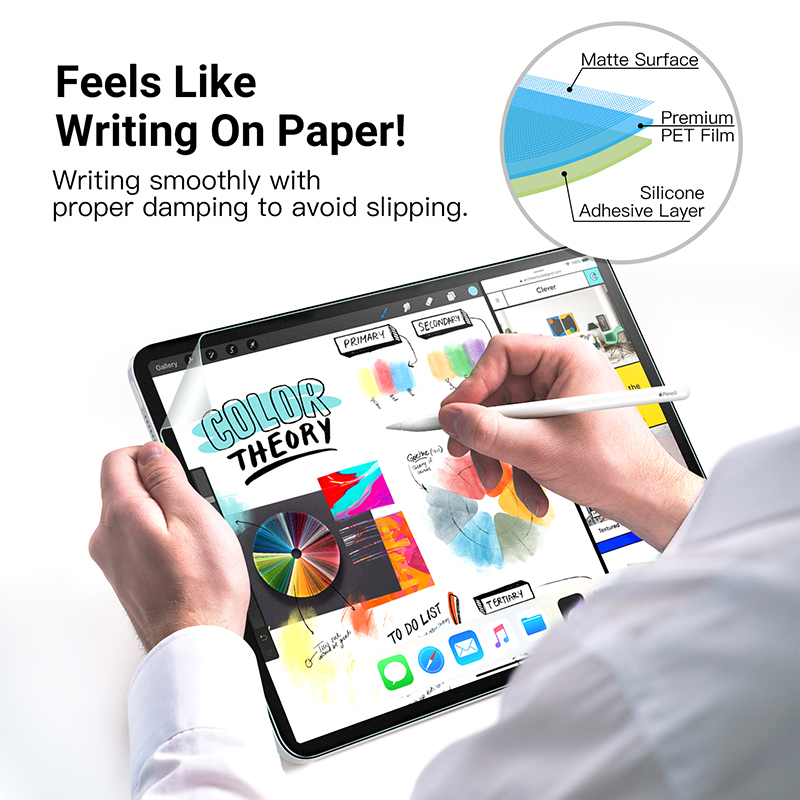 紙のような感触のスクリーンフィルム iPad Pro 12. - Tablet Accessories For Students のレビューと価格