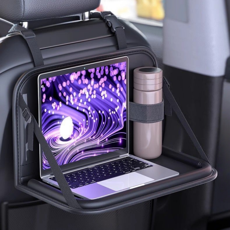 車用シートバックオーガナイザー 折りたたみ式テーブルトレイ  - Tablet And Accessories Bag のレビューと価格