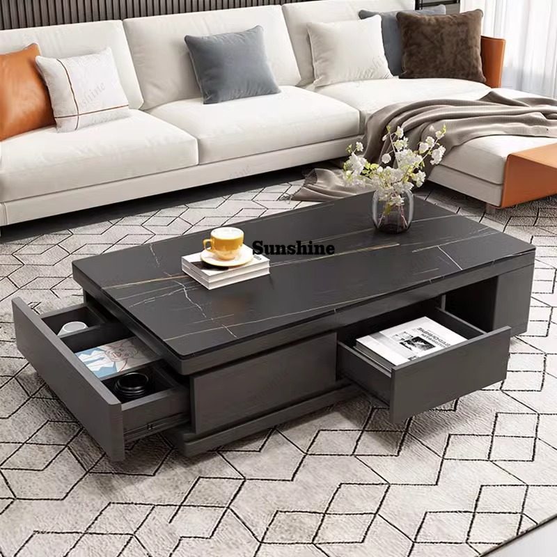北欧リビングルームコーヒーテーブルユニークな拡張可能なプレミ - Unique Table Accessories のレビューと価格