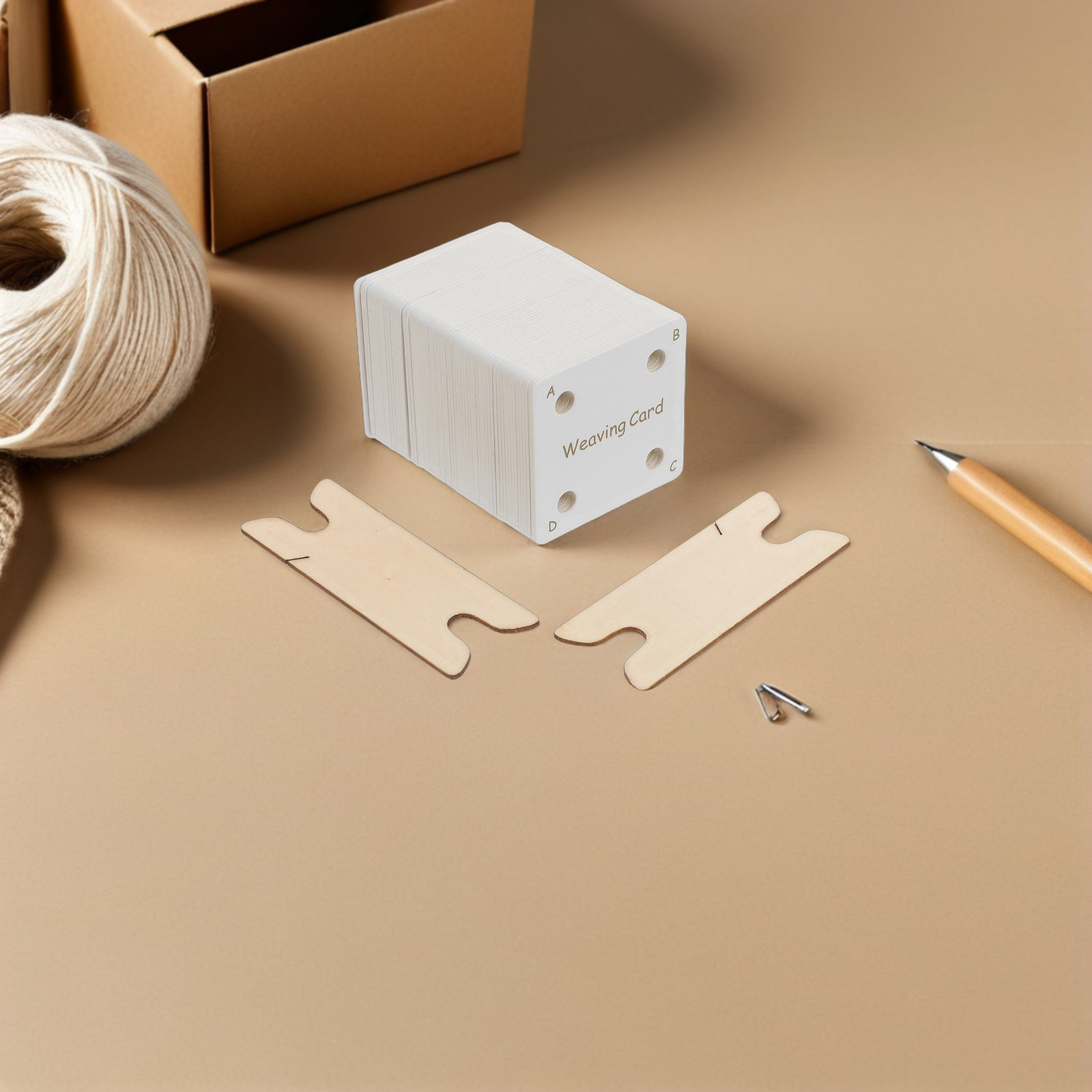 1セット スクエアタブレット織りカード 白い厚紙キット シャ - Tablet Weaving Accessories のレビューと価格