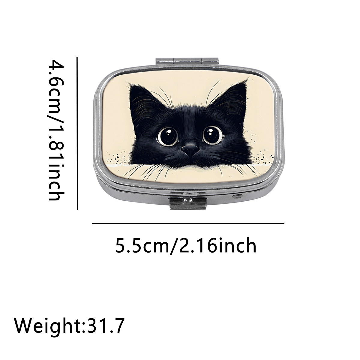 かわいい黒猫旅行ピルオーガナイザーポケットポータブルピル収納 - Boox Tablet Accessories のレビューと価格