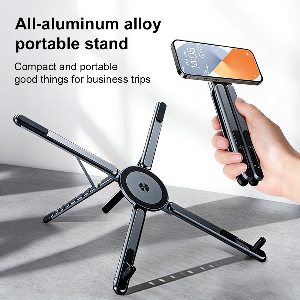 携帯電話用マグネット式ホルダー＆自撮り棒 3-in-1 折り - Tablet Phone Accessories のレビューと価格